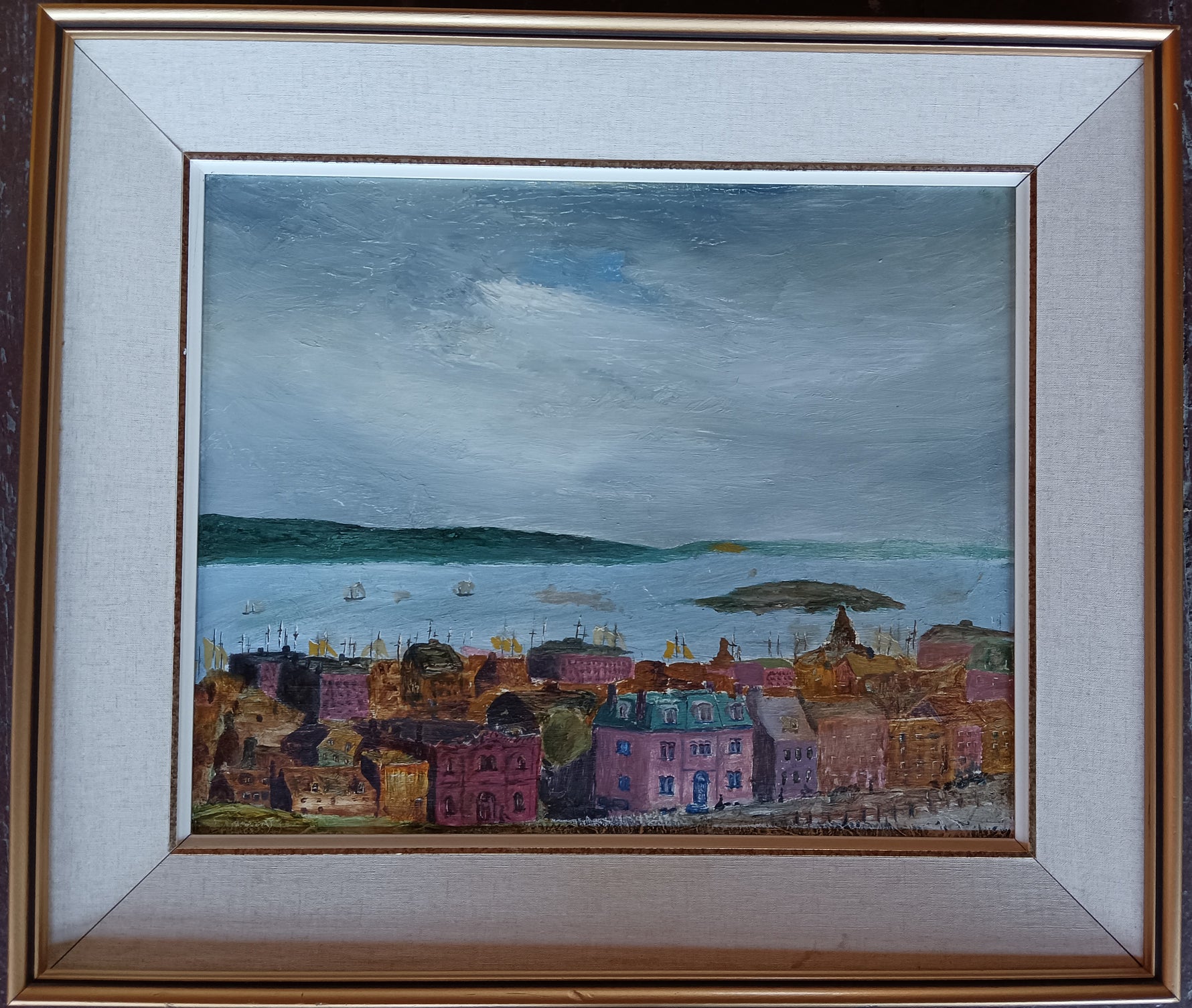 Oil painting, Landscape Unknown Artist, Front view