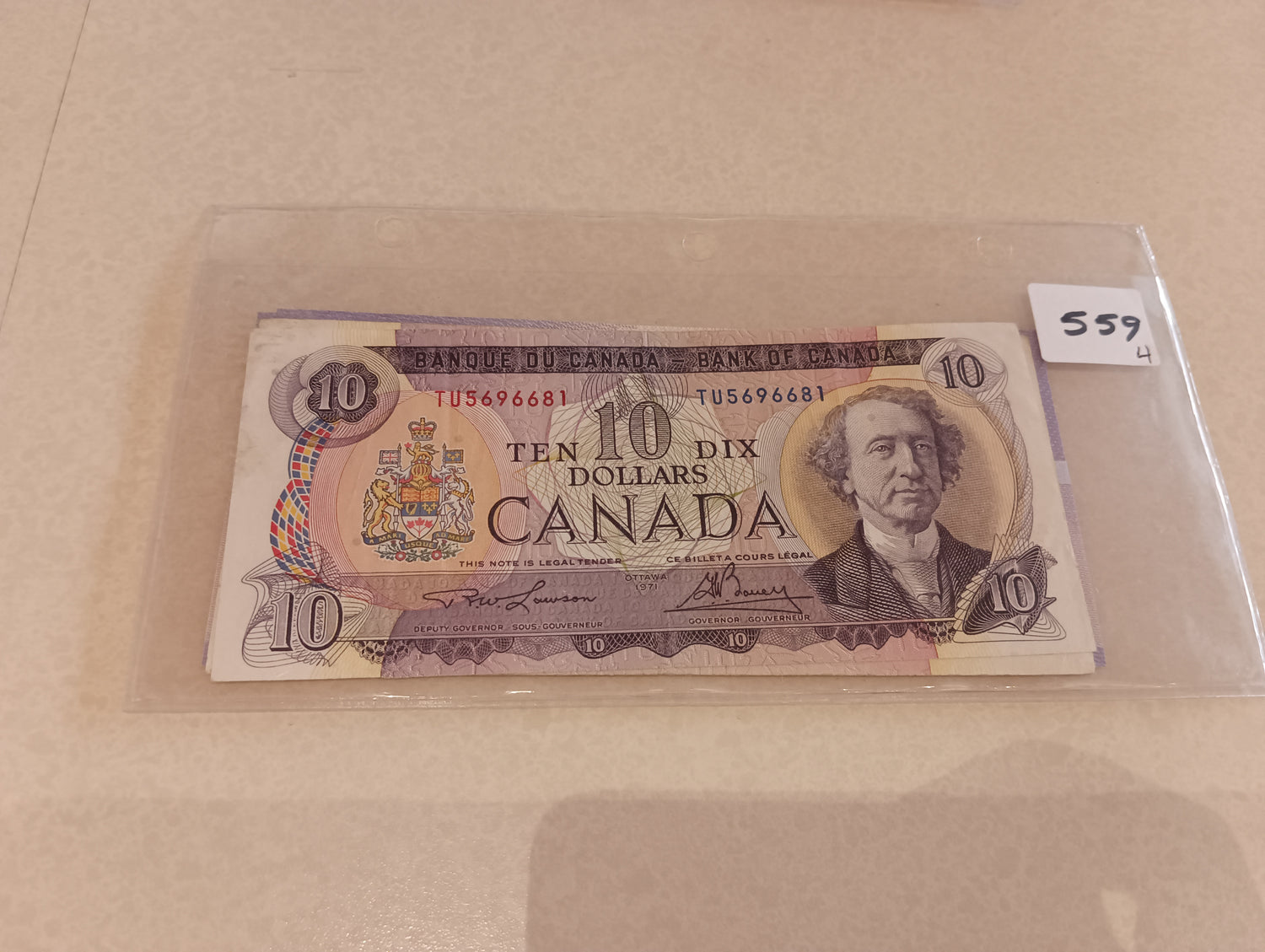 Currency, Banknote, Canada, Top view