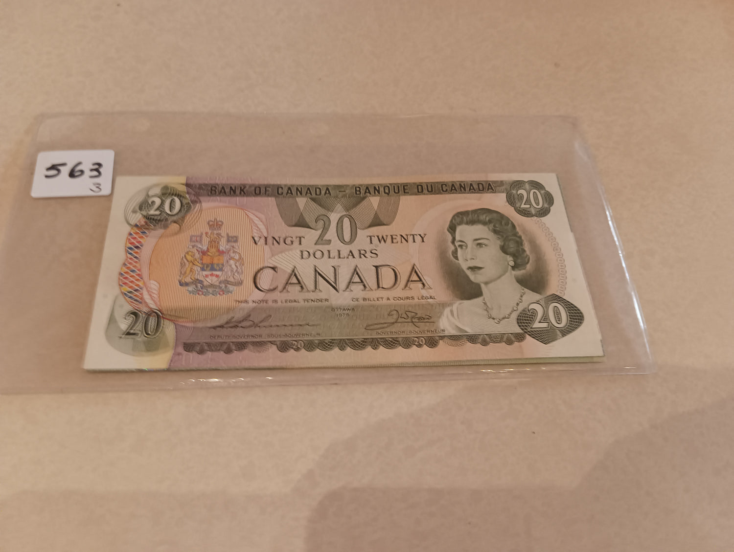 Currency, Banknote, Canada, Top view