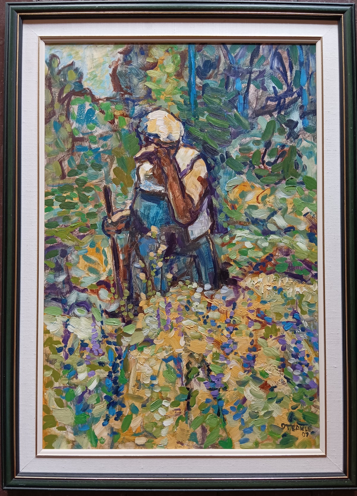 Oil painting, Figures, Floral Dennis Teakle, Front view