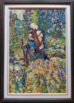Oil painting, Figures, Floral Dennis Teakle, Front view