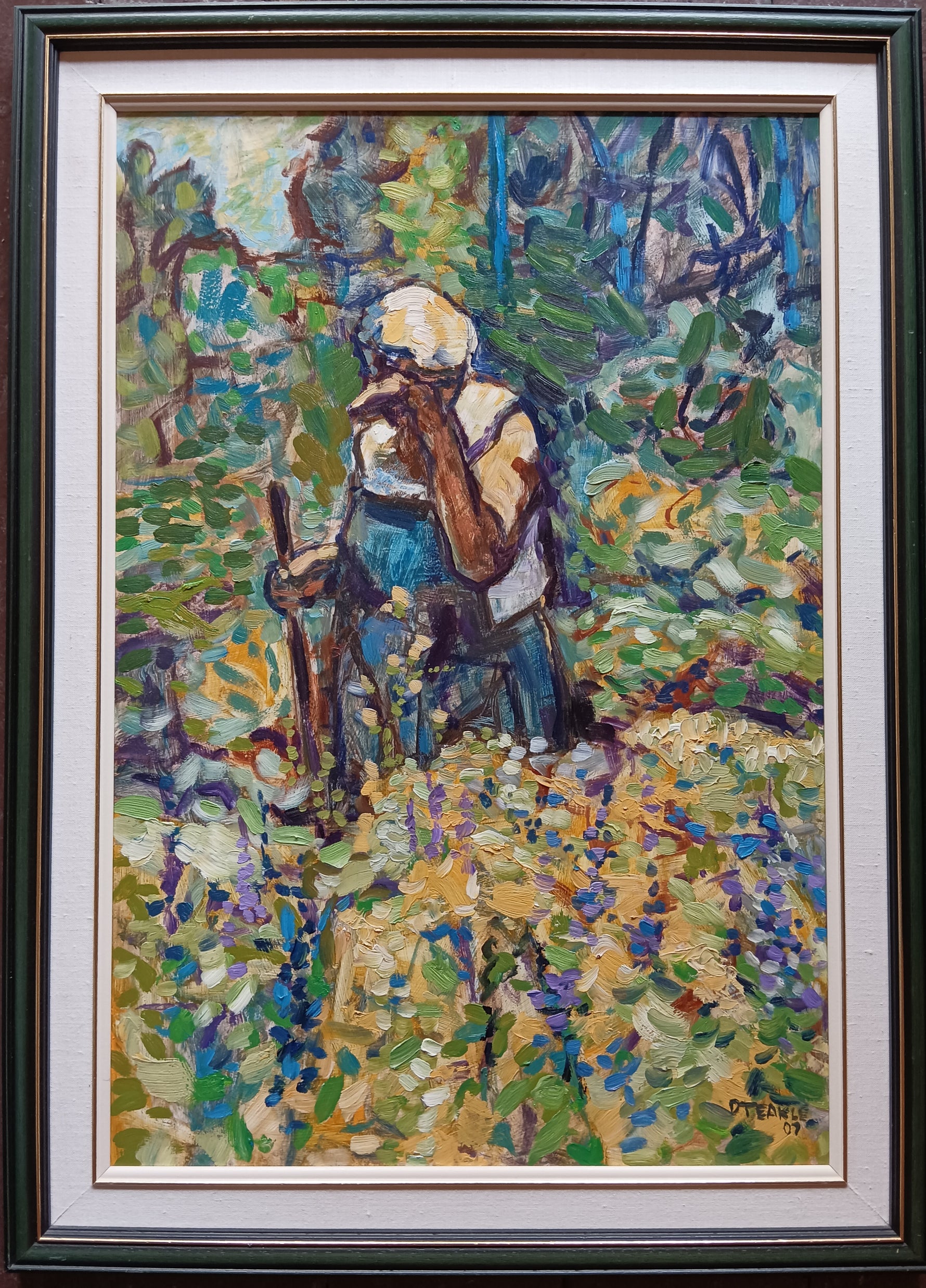 Oil painting, Figures, Floral Dennis Teakle, Front view
