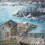 Oil painting, Landscape, Cottages Bernard Bowles, Cover view