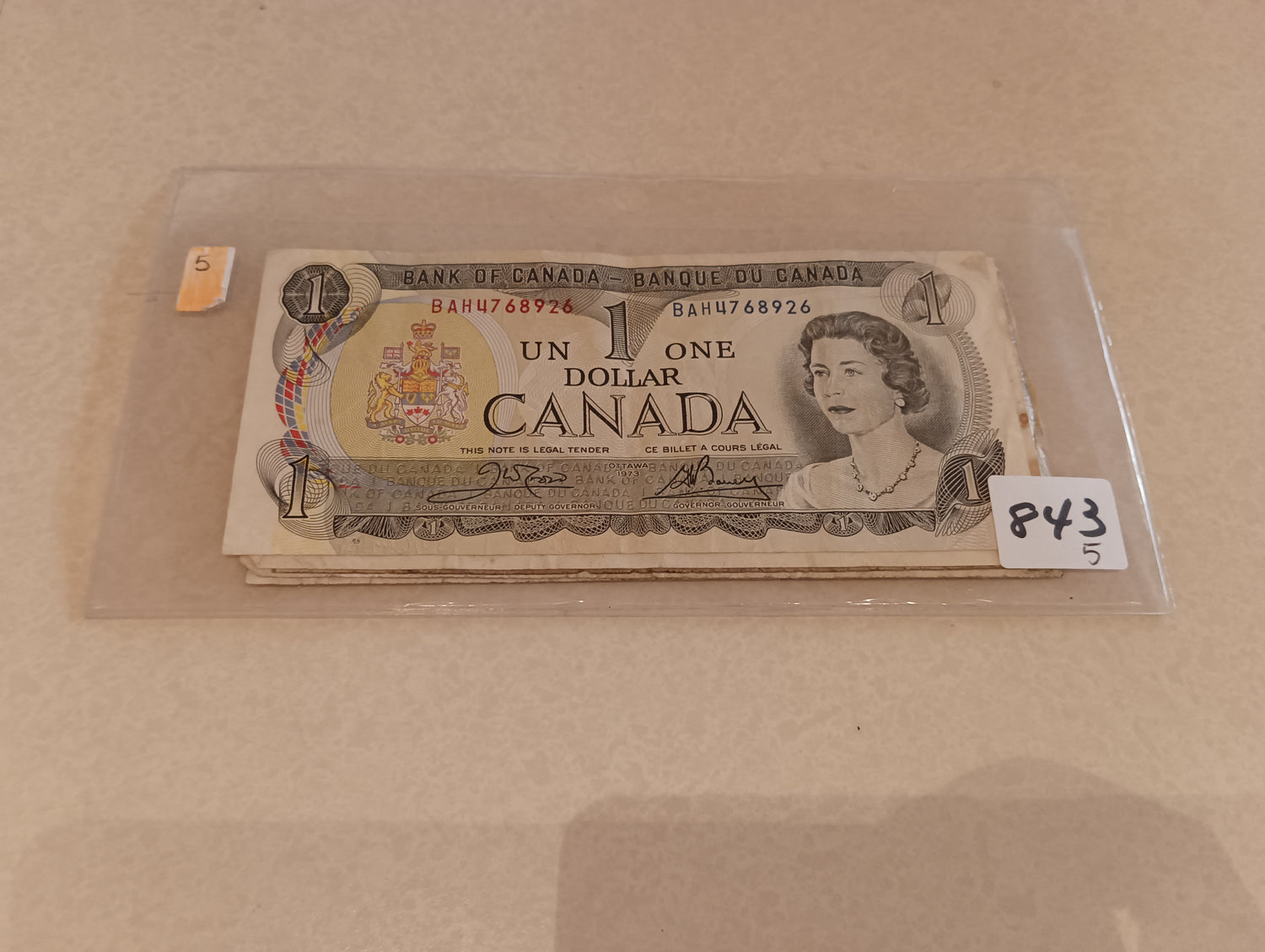 Currency, Banknote, Canada, Top view