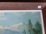 Mixed Media painting, Landscape M. Muller, Frame view