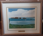 Mixed Media painting, Seascape Simonne Lapage, Front view