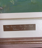 Mixed Media painting, Seascape Simonne Lapage, Signature view