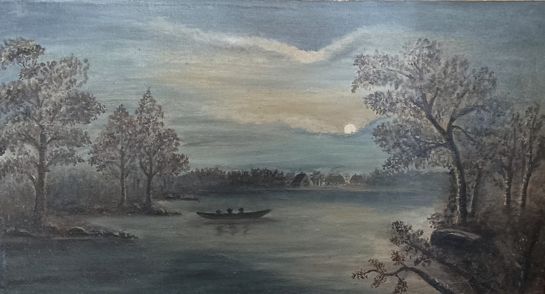 Mixed Media painting, Landscape S. Jones, Art view
