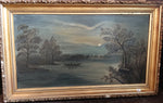 Mixed Media painting, Landscape S. Jones, Front view