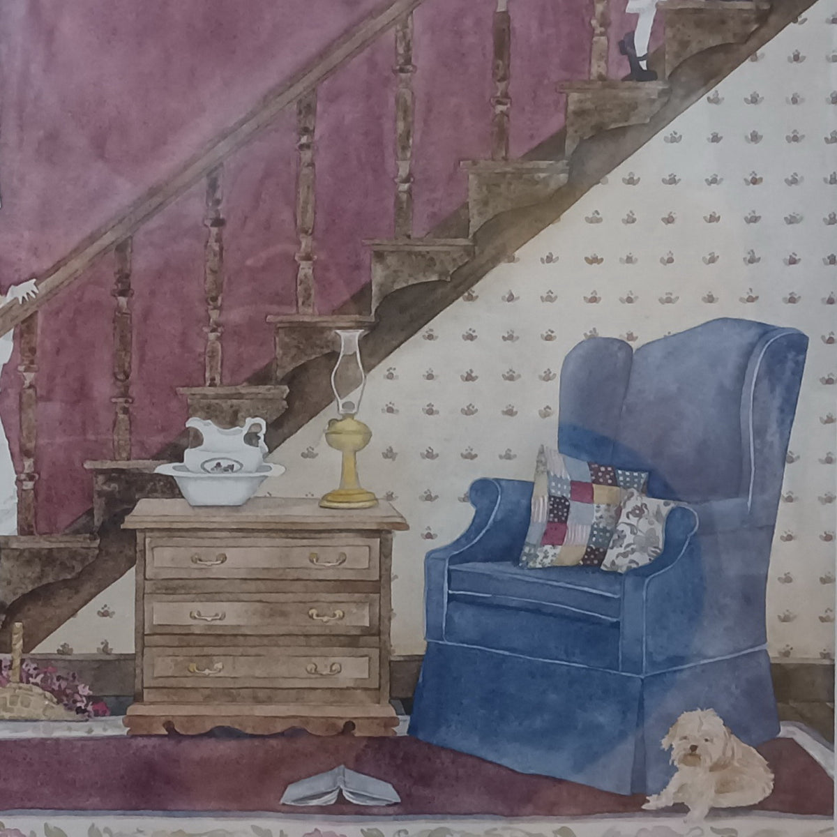 Mixed Media painting, Interior Helen Downing Hunter, Cover view