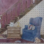 Mixed Media painting, Interior Helen Downing Hunter, Cover view