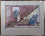 Mixed Media painting, Interior Helen Downing Hunter, Front view