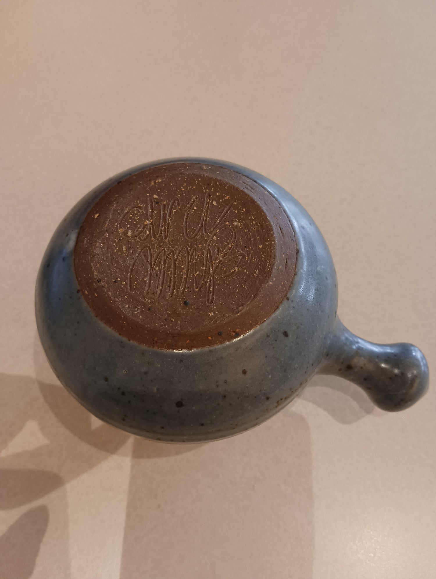 Craft work, Pottery, Material: Clay, John Shaw, Bottom view