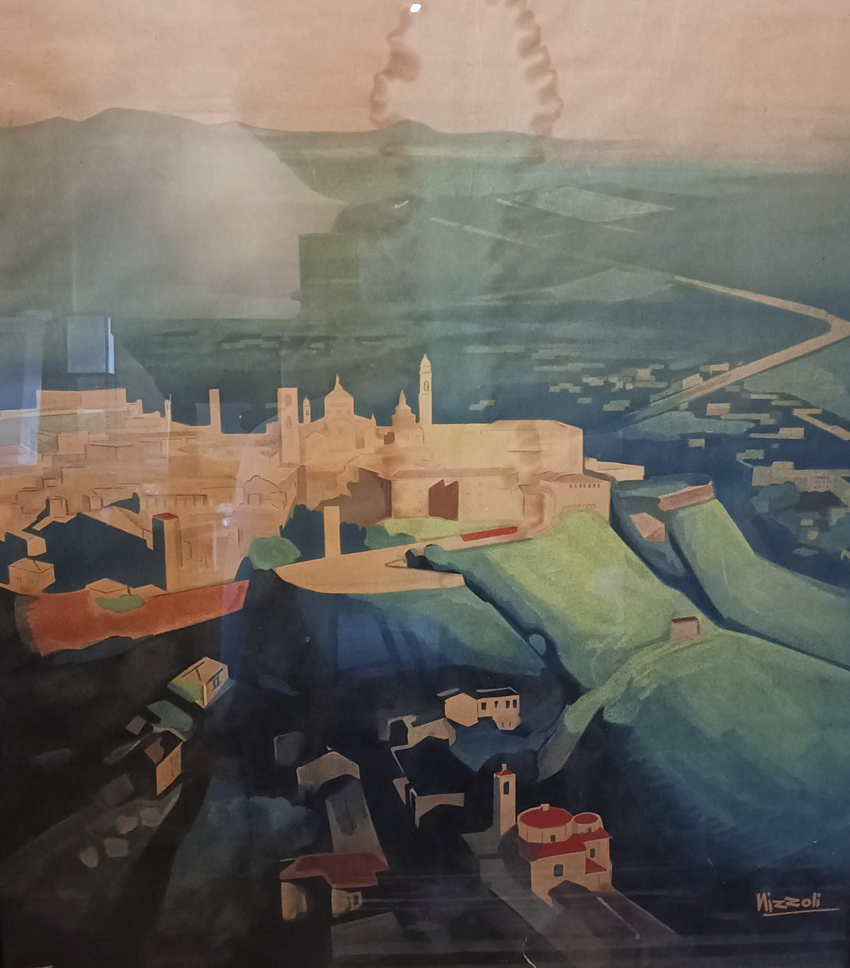 Print, Landscape, Nizzoli, Art view