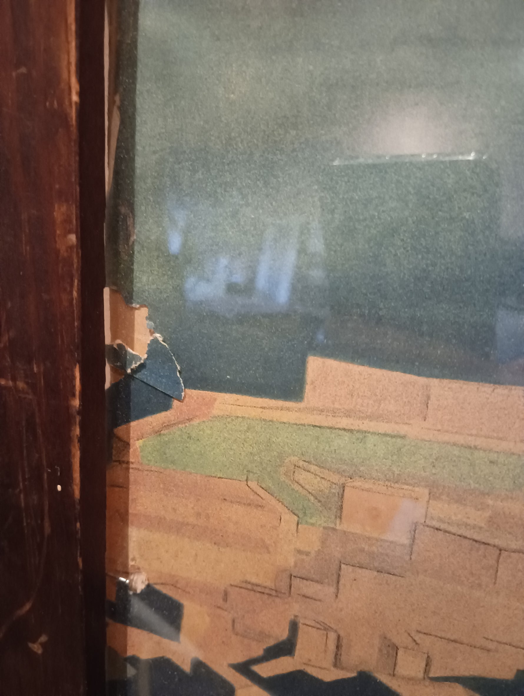 Print, Landscape, Nizzoli, Damage view