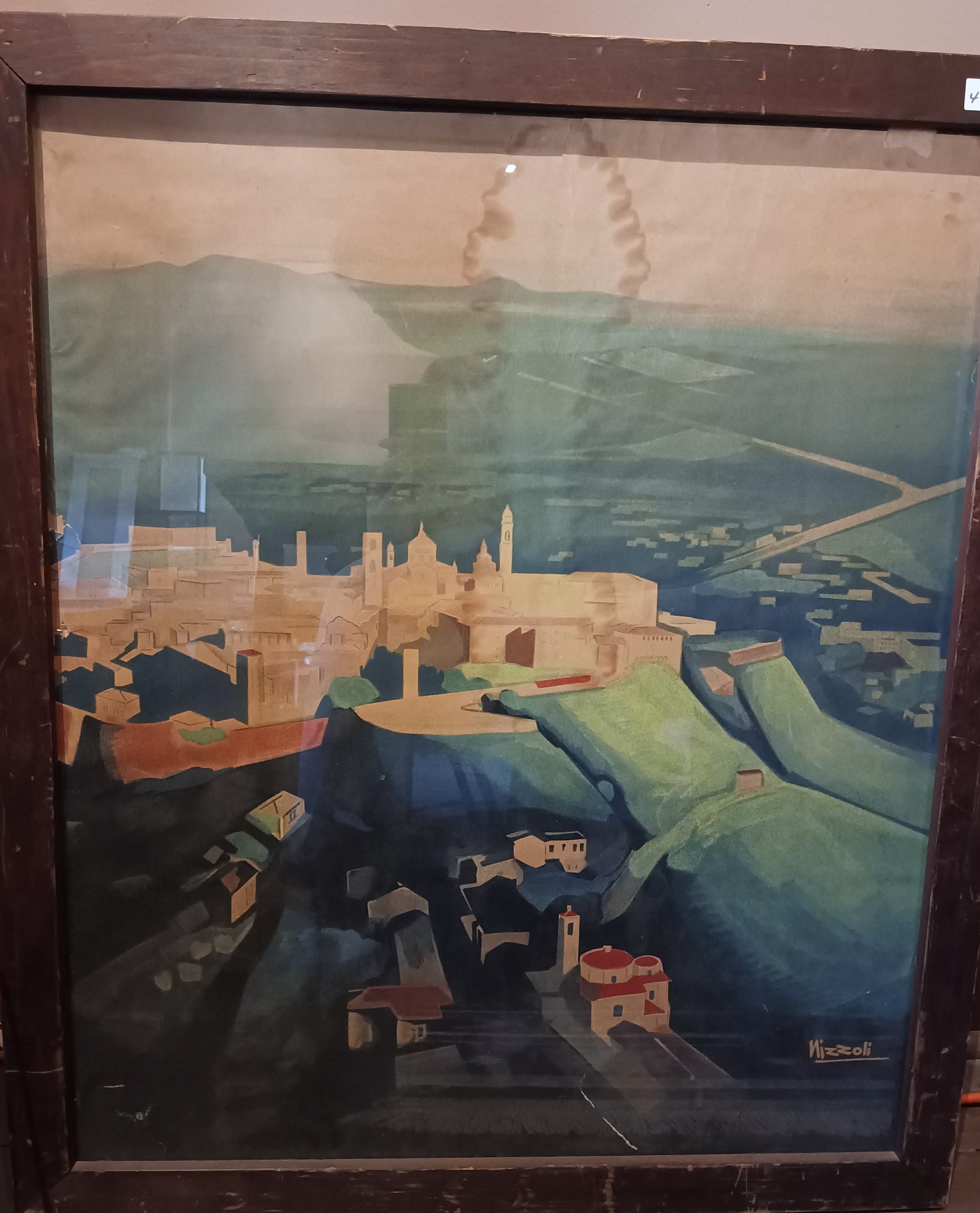 Print, Landscape, Nizzoli, Front view