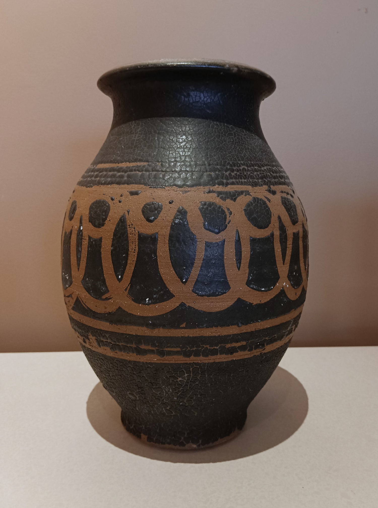 Craft work, Pottery, Material: Clay, John Shaw, Front view