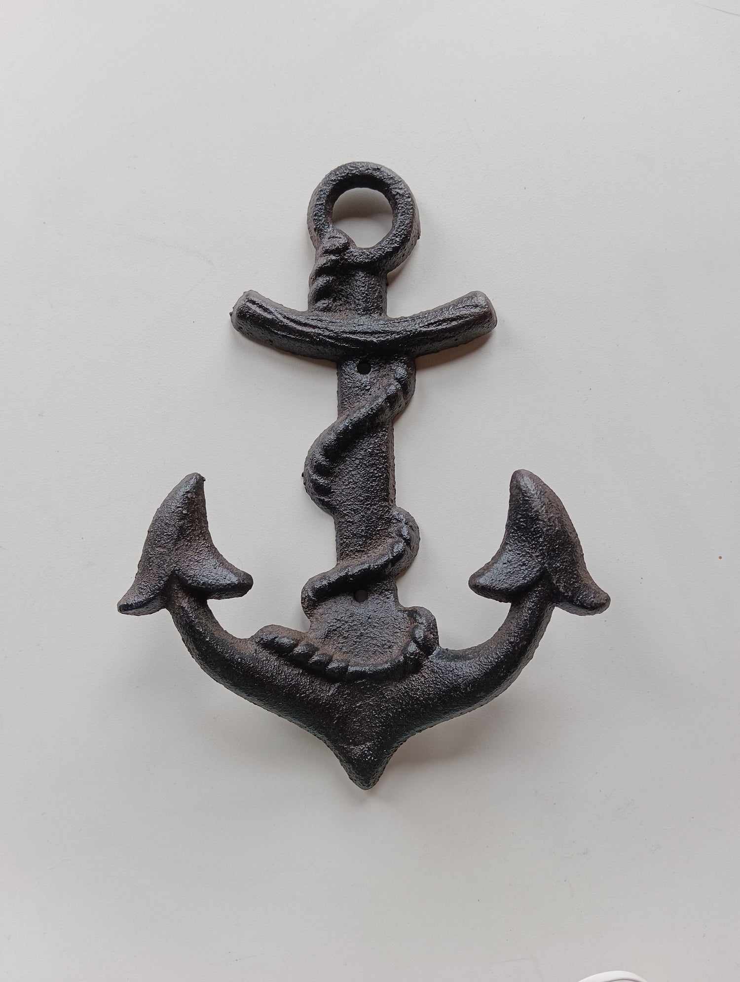 Decor, Wall Decor, Iron anchor hook - wall mount, Front view
