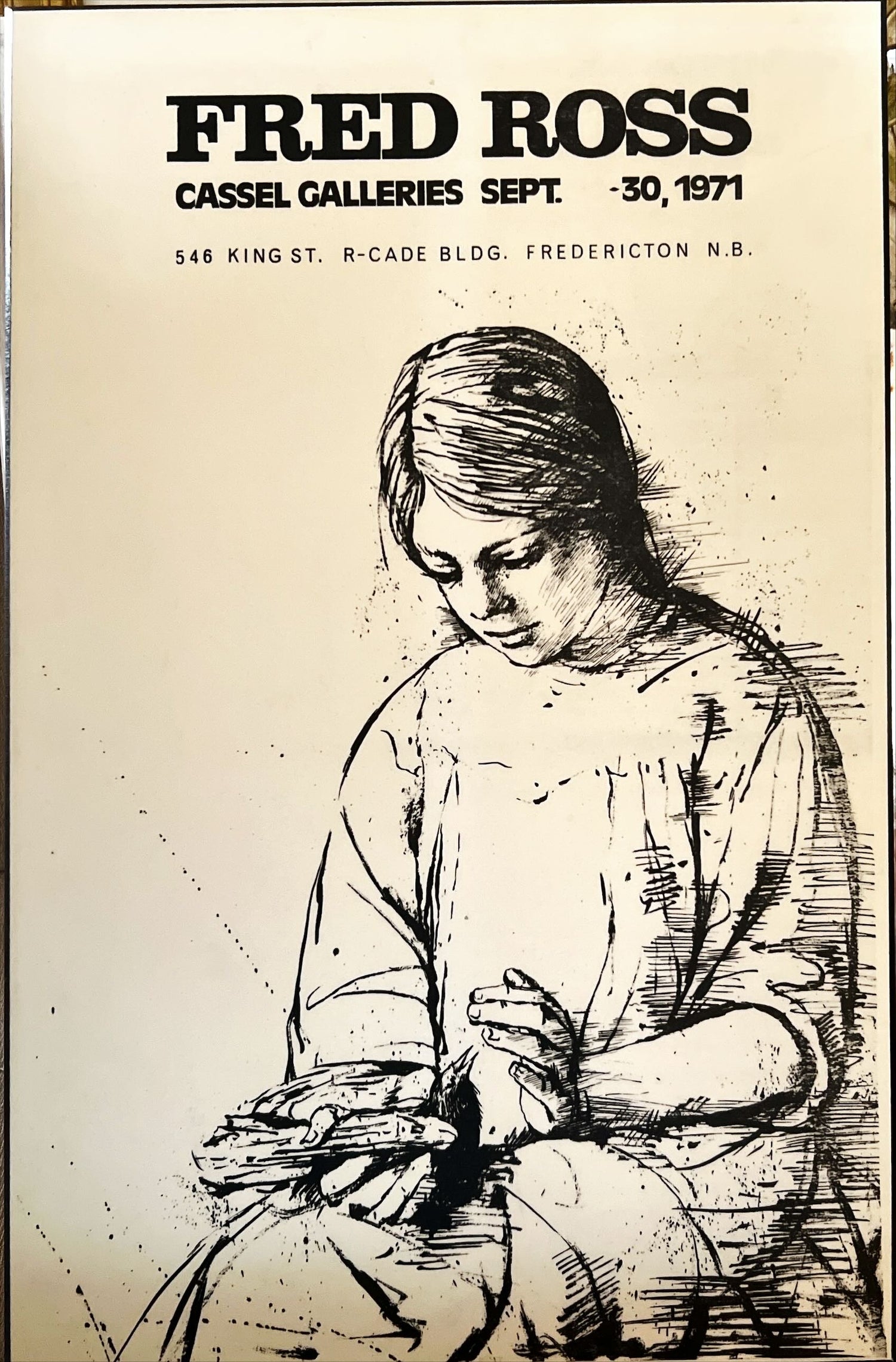 Print, Portrait, Fred Ross, Front view