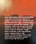 Book, Arts, Artist, Gilbert M. Grosvenor, Into the Wilderness, Inside view