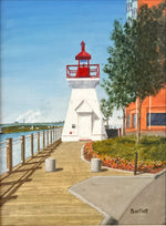 Oil painting, Nautical, Lighthouses Bartlett, Art view