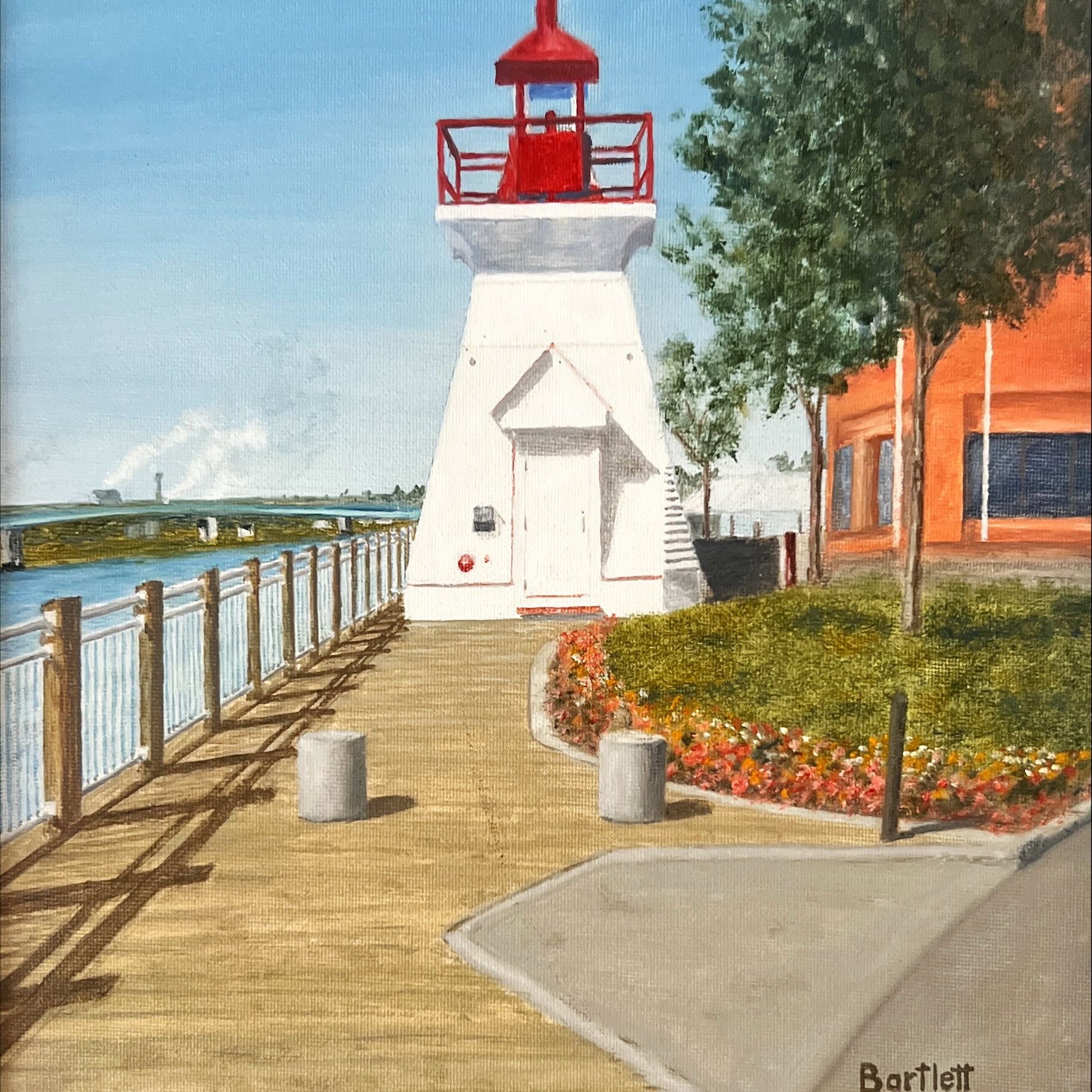 Oil painting, Nautical, Lighthouses Bartlett, Cover view