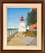 Oil painting, Nautical, Lighthouses Bartlett, Front view