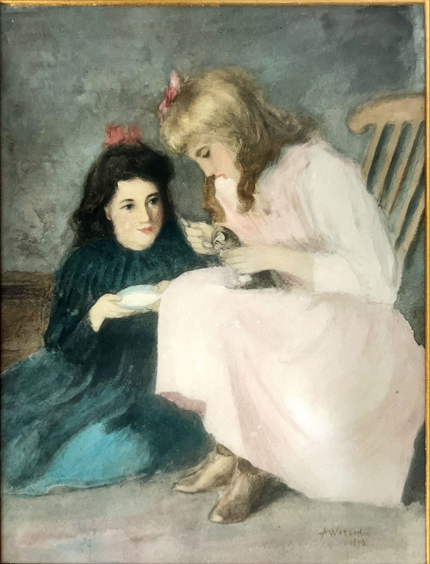 Photo, Figures Alexander Watson, Art view