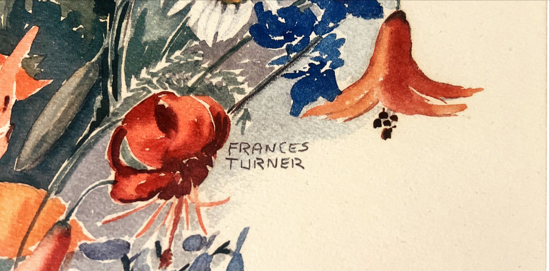 Print, Floral, Frances Turner, Signature view