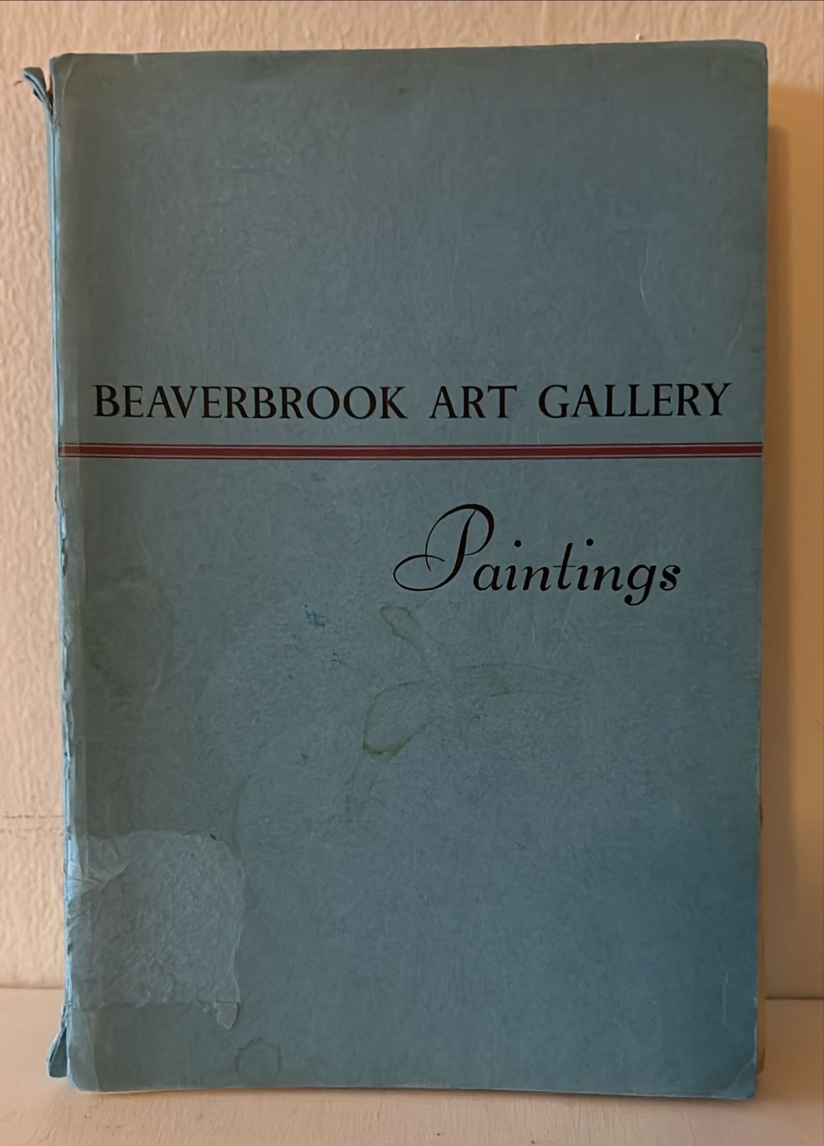 Book, Art History, Beaverbrook Art Gallery, Beaverbrook Art Gallery: Paintings Reference book, Front view