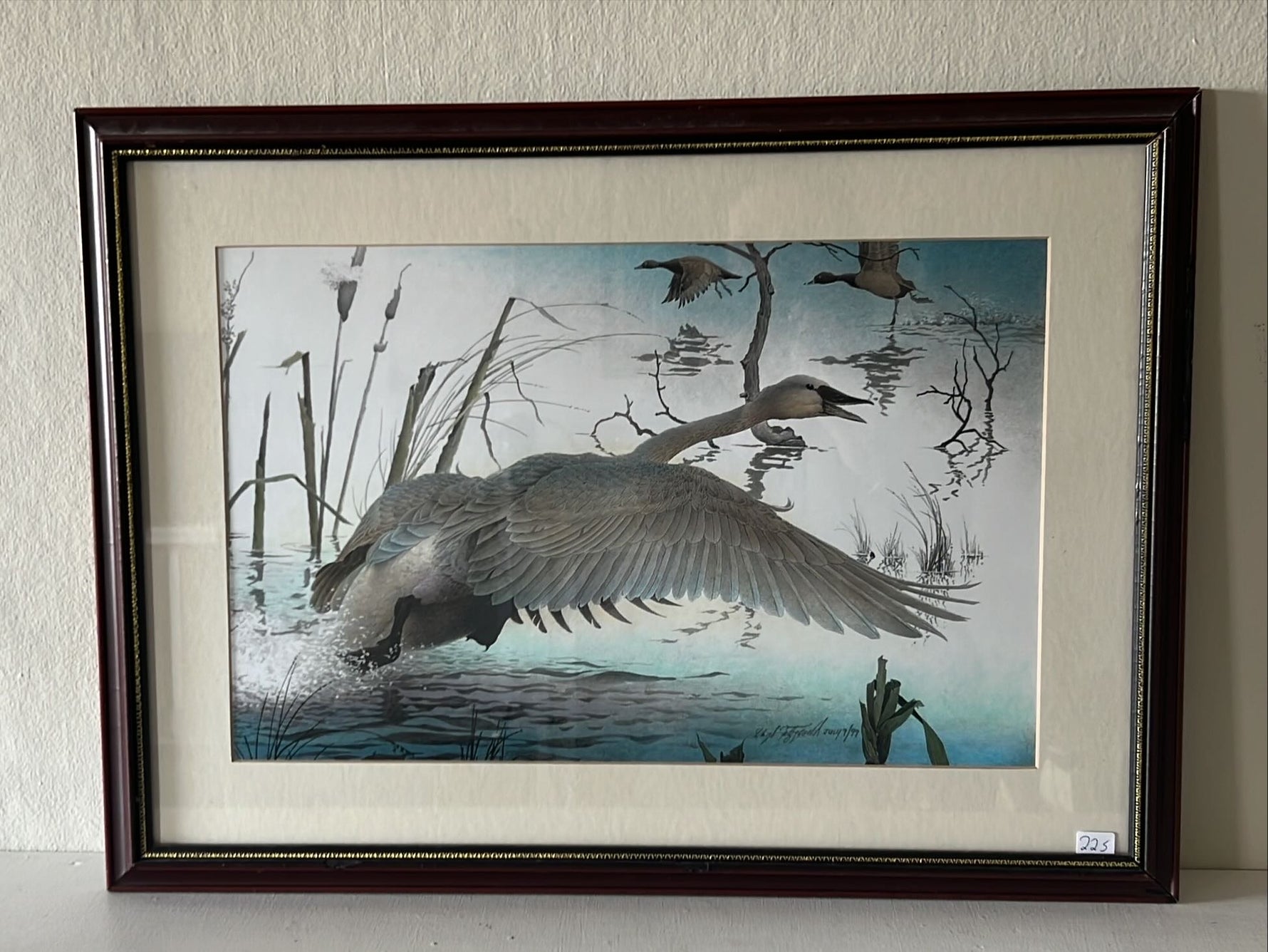 Mixed Media painting, Wild Life, Birds, Waterfowl Lloyd Fitzgerald, Front view