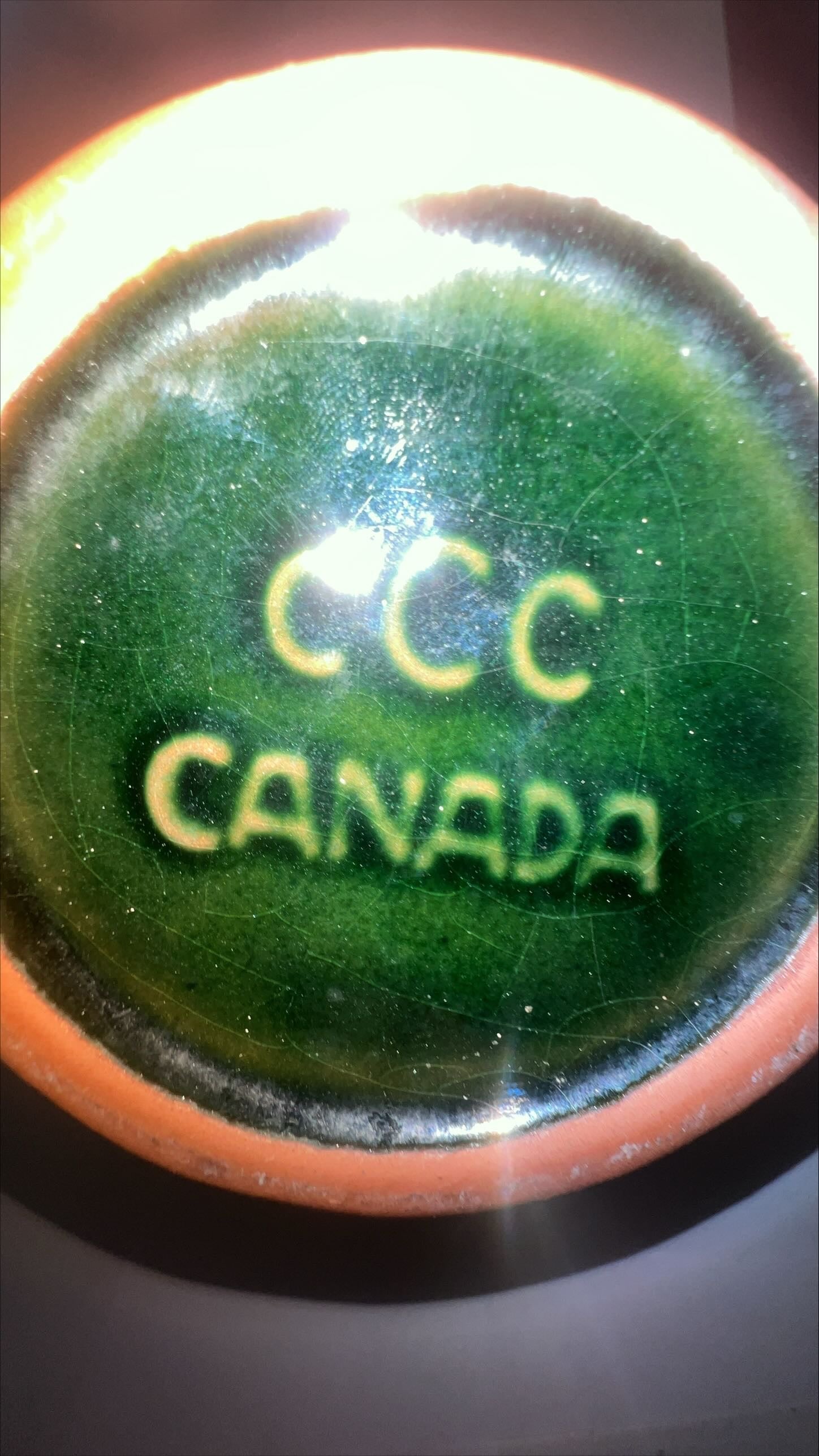 Craft work, Pottery, Material: Clay, CCC Canada, Signature view