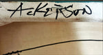 Mixed Media painting, Portrait John Ackerson, Signature view