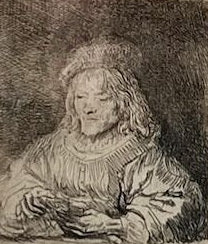 Mixed Media painting, Figures Rembrant, Cover view