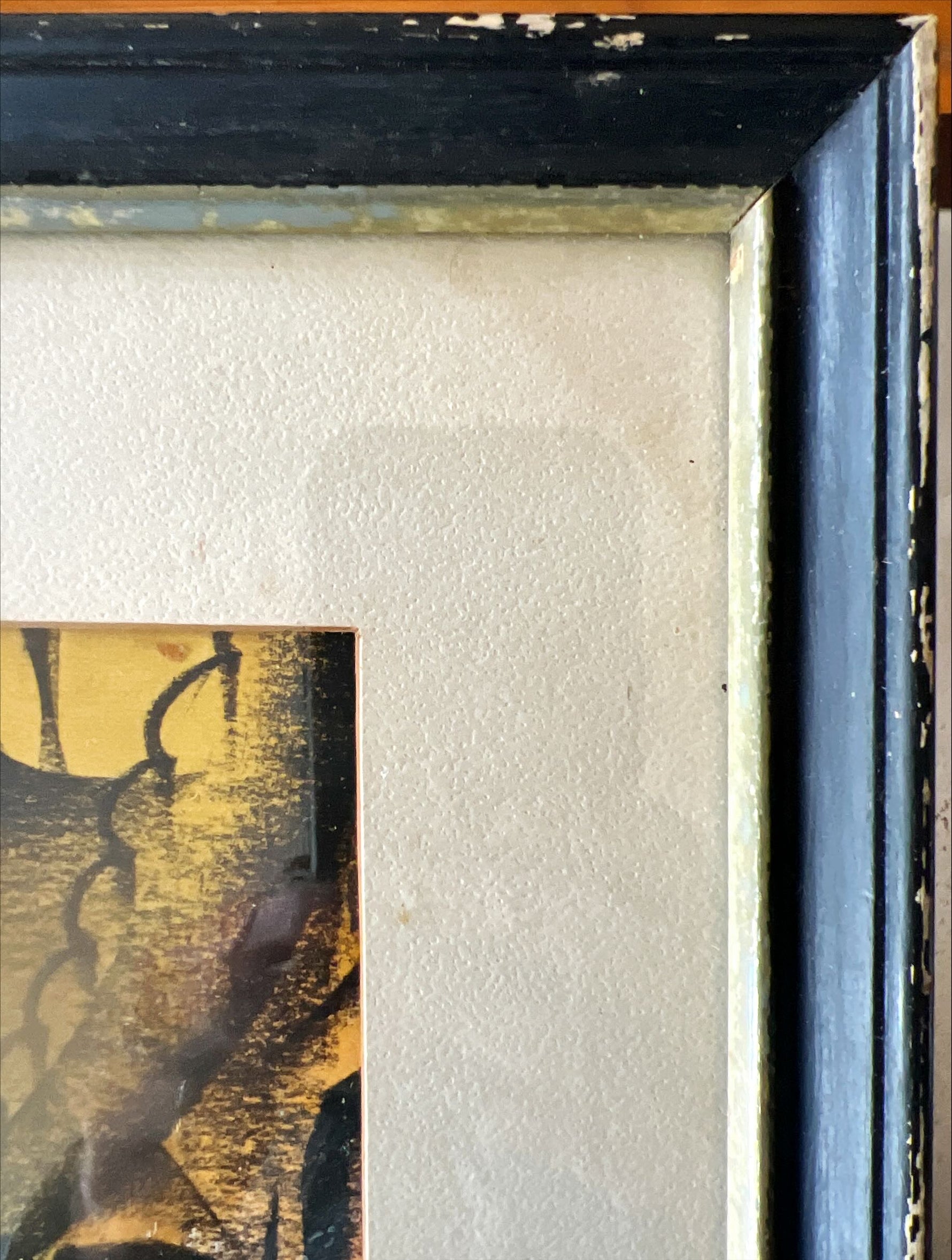 Watercolour painting, Nautical Unknown Artist, Damage view