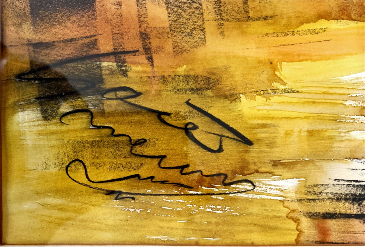 Watercolour painting, Nautical Unknown Artist, Signature view
