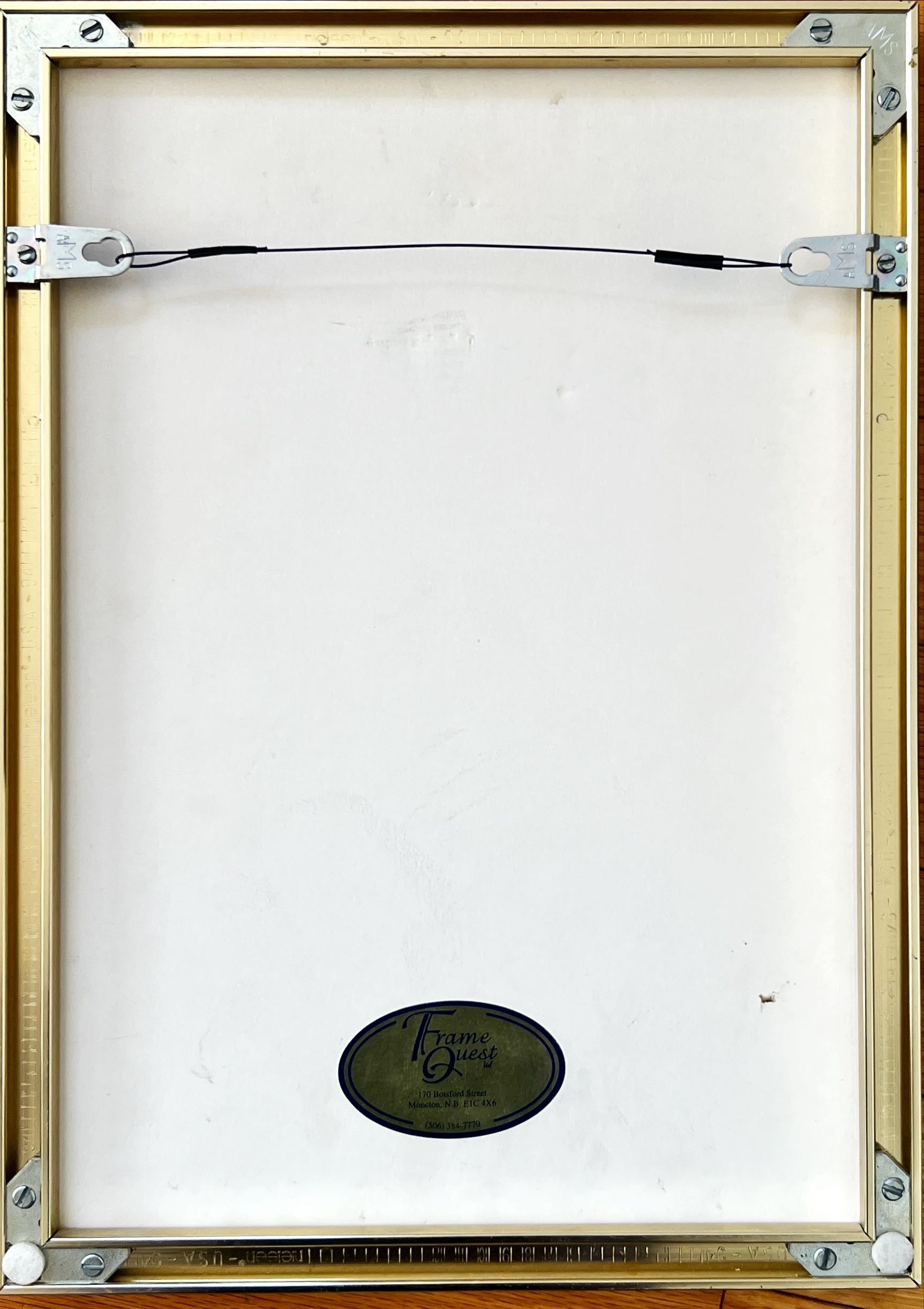 Watercolour painting, Nautical D. Ryan, Back view
