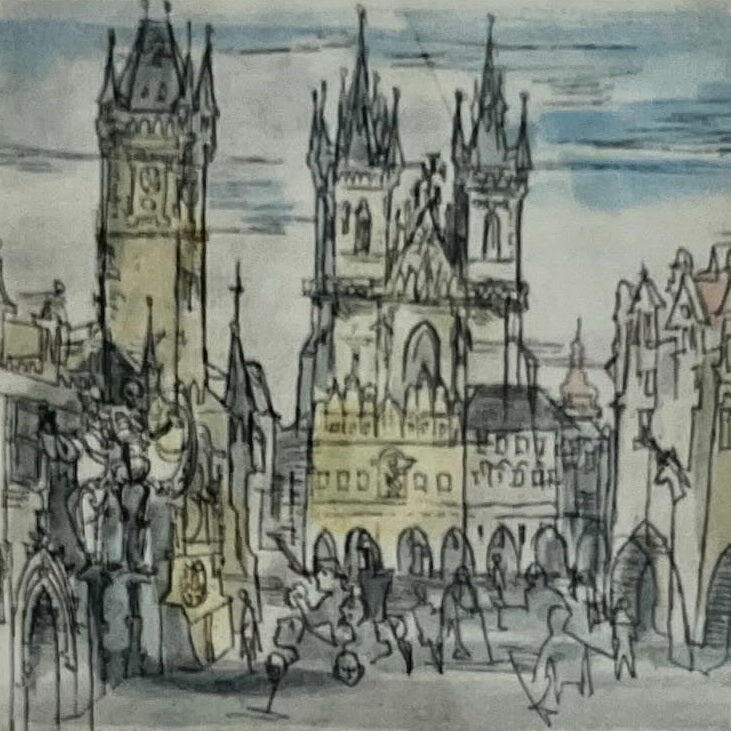 Mixed Media painting, Landscape Jiri (George) Kayser, Cover view
