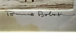  painting, Landscape Bruno Bobak, Signature view