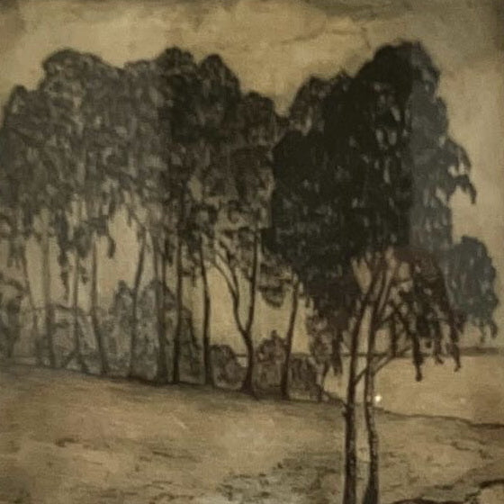 Mixed Media painting, Landscape Unknown Artist, Cover view