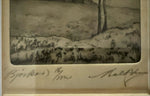 Mixed Media painting, Landscape Unknown Artist, Signature view
