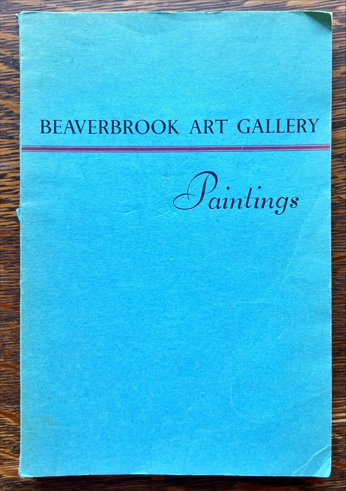 Book, Art History, Beaverbrook Art Gallery, Beaverbrook Art Gallery: Paintings Reference book, Front view