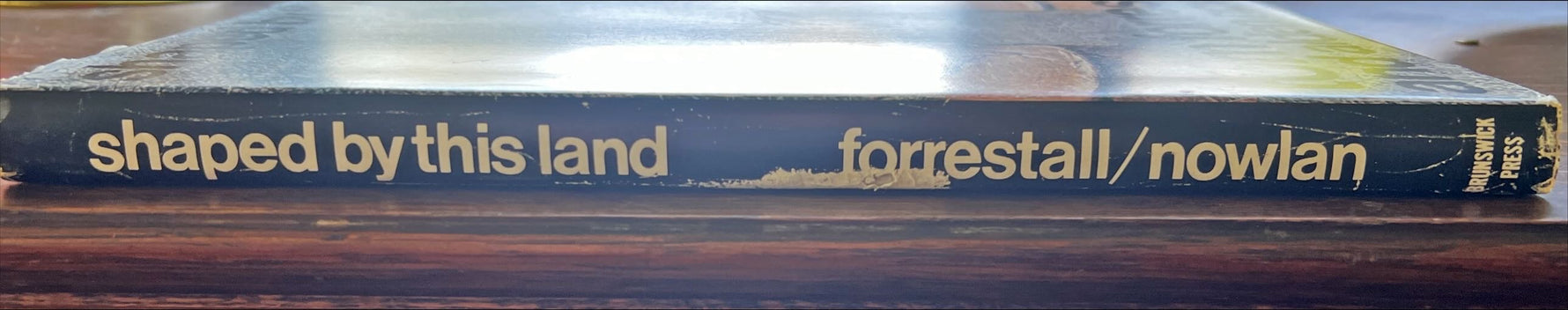 Book, Arts, Artist, Tom Forrestal and Alden Nowlan, Shaped by this Land, Spine view