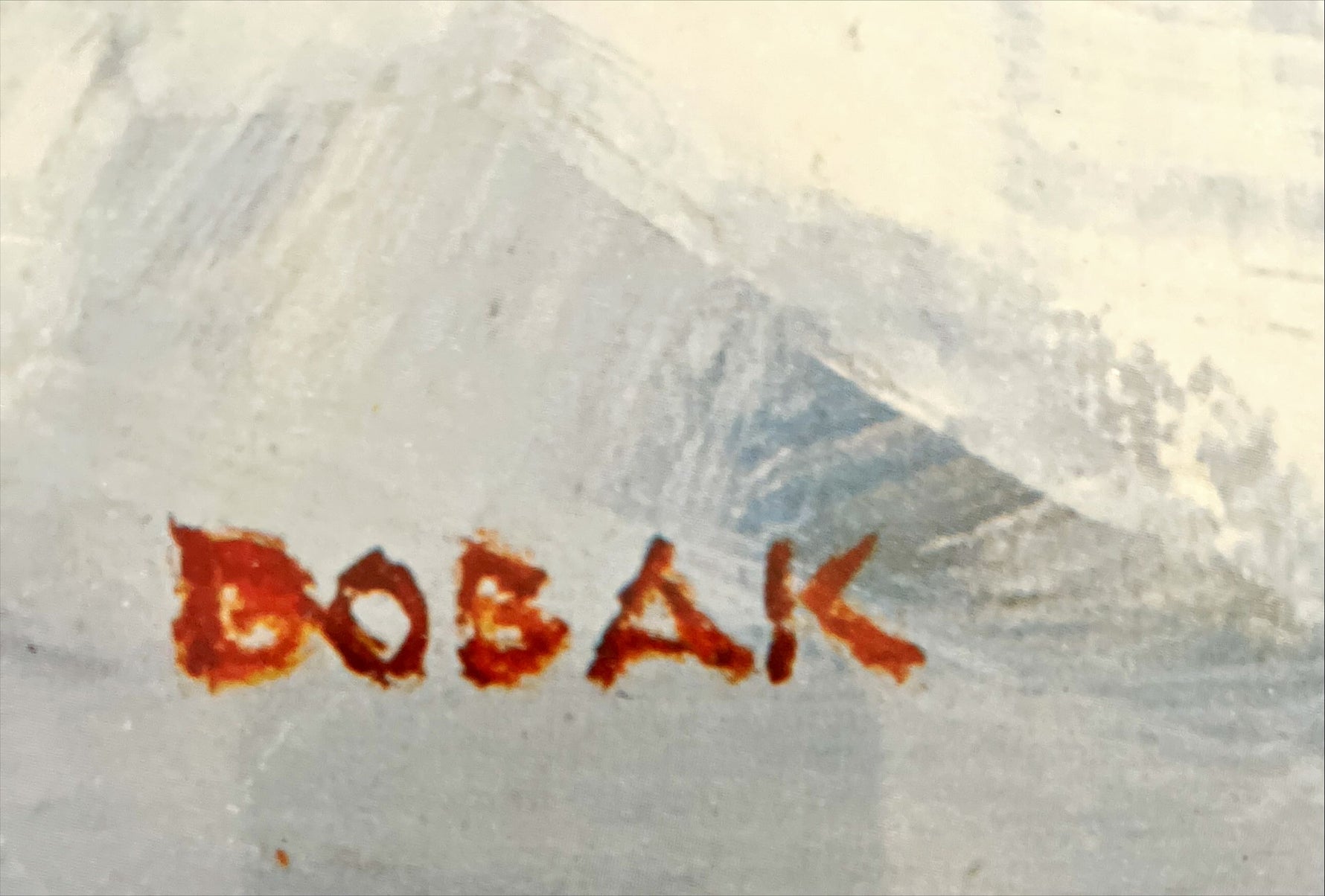Print, Figures, Bruno Bobak, Signature view
