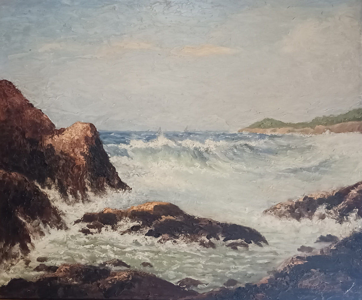 Oil painting, Seascape John Battiboro, Art view