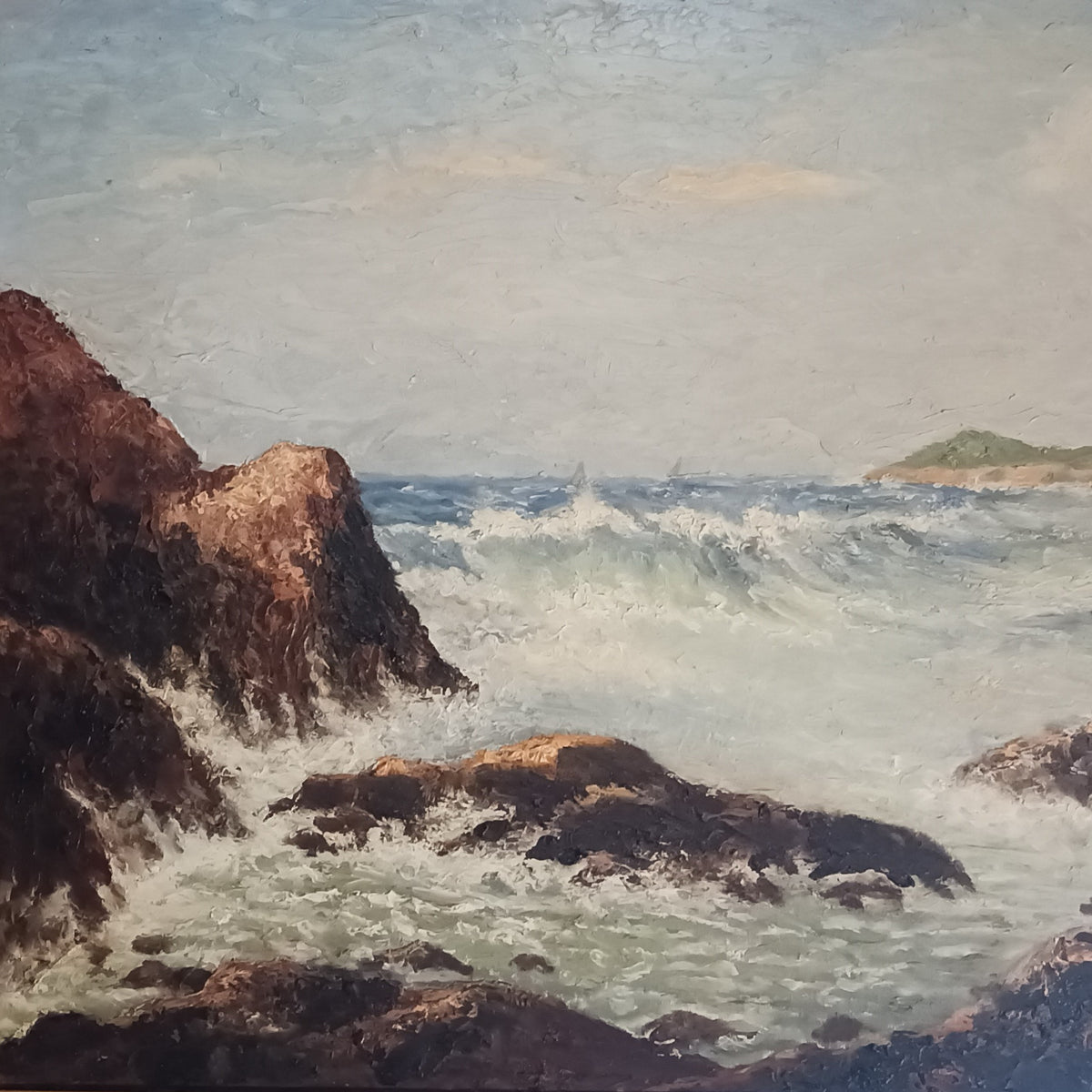 Oil painting, Seascape John Battiboro, Cover view