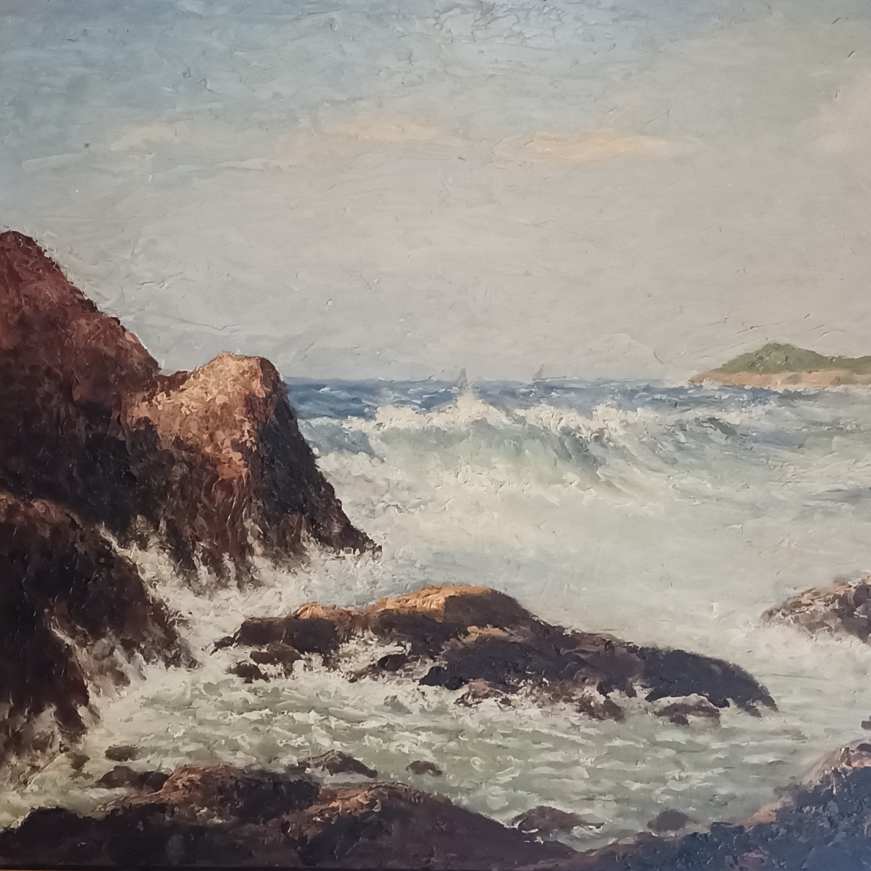 Oil painting, Seascape John Battiboro, Cover view
