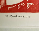 Mixed Media painting, Figures, Nude Michael Oudemans, Signature view