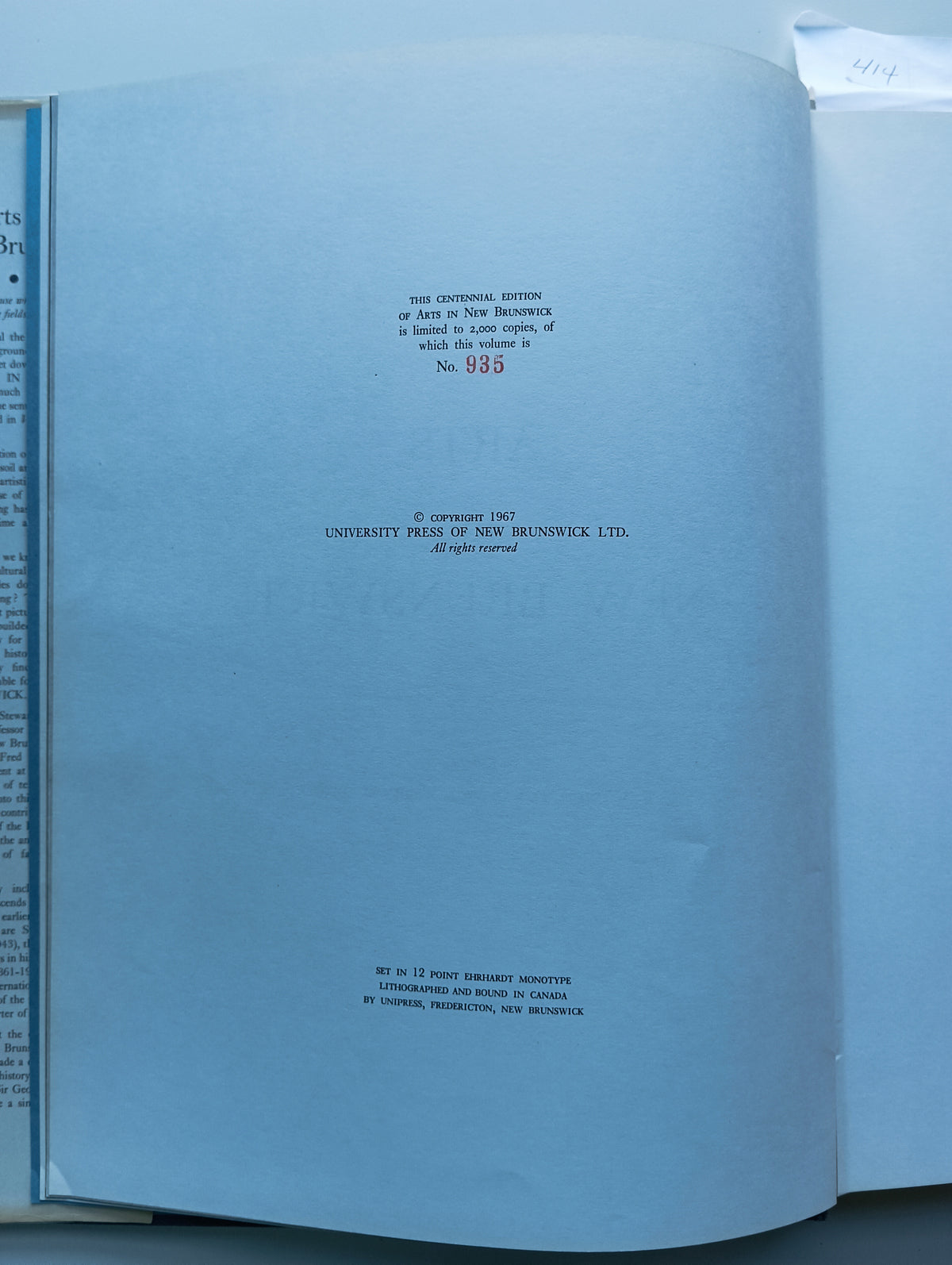 Book, Art History, Brunswick Press, Arts in New Brunswick, Inside3 view