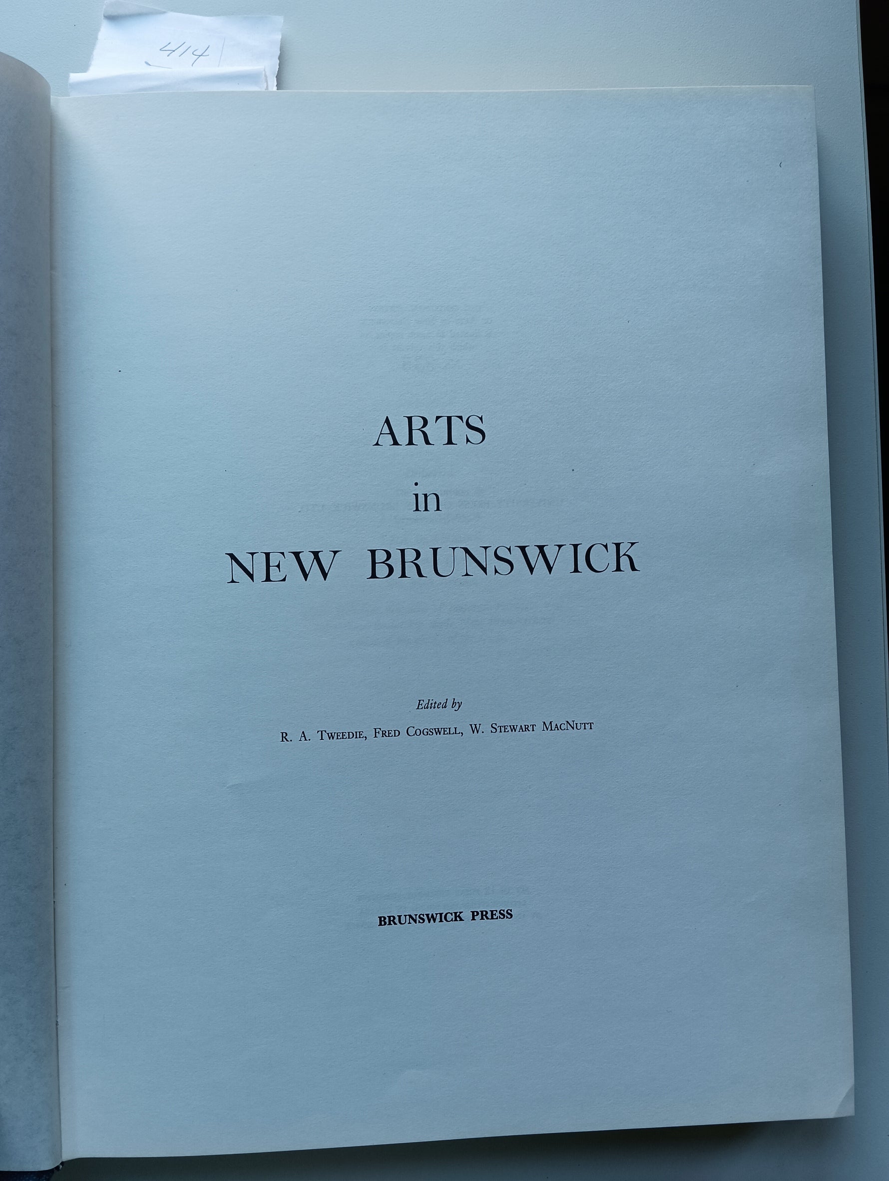 Book, Art History, Brunswick Press, Arts in New Brunswick, Inside5 view